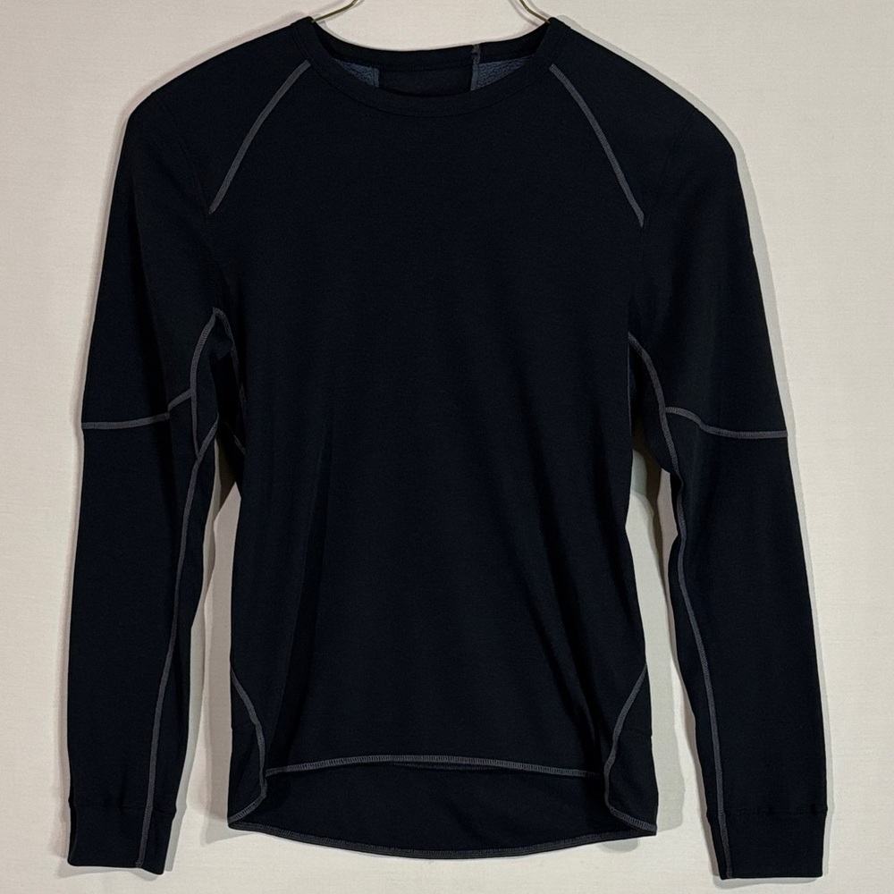 Odlo Black Long Sleeve Performance Base Layer Top Size M